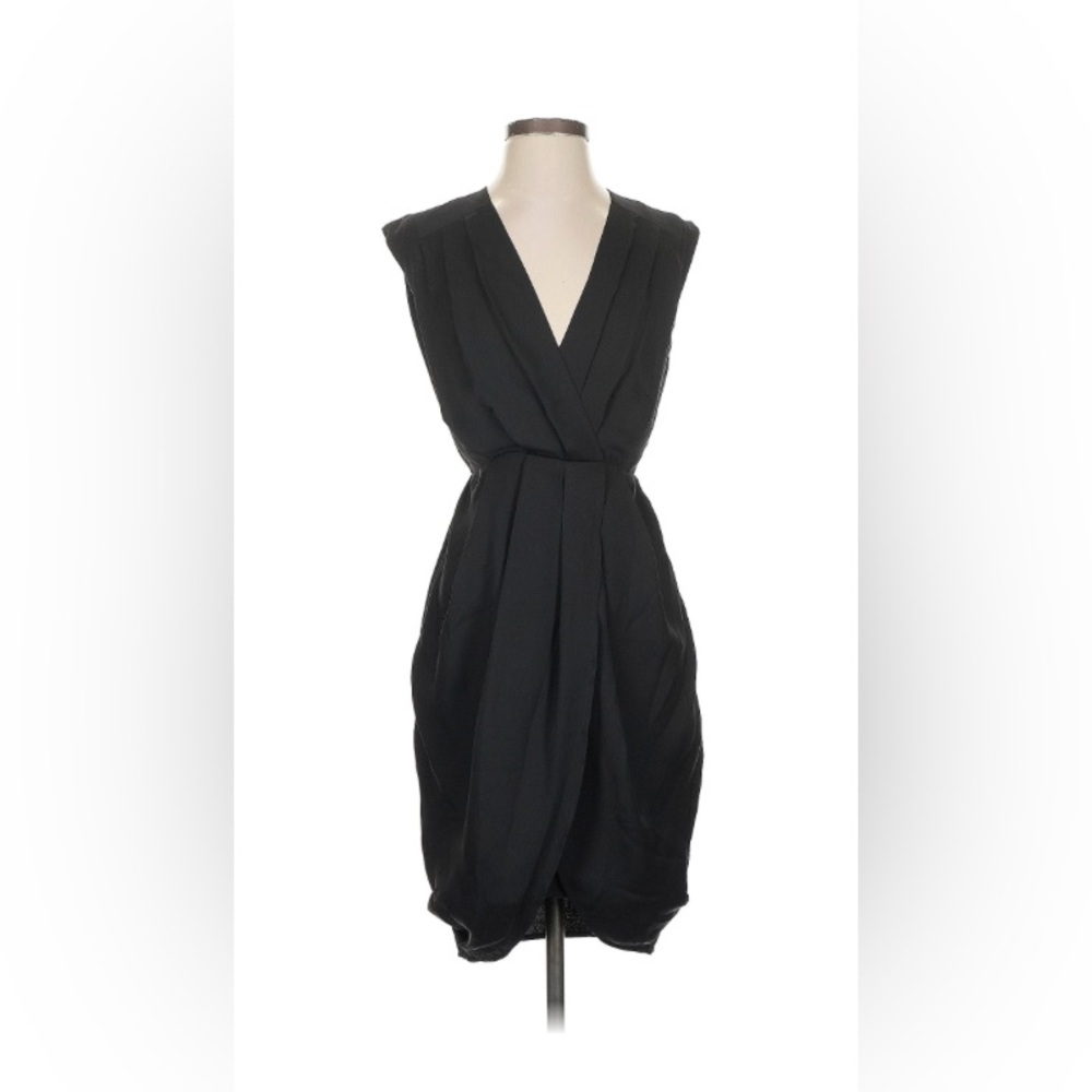 Elegant Express Black V-Neck Dress